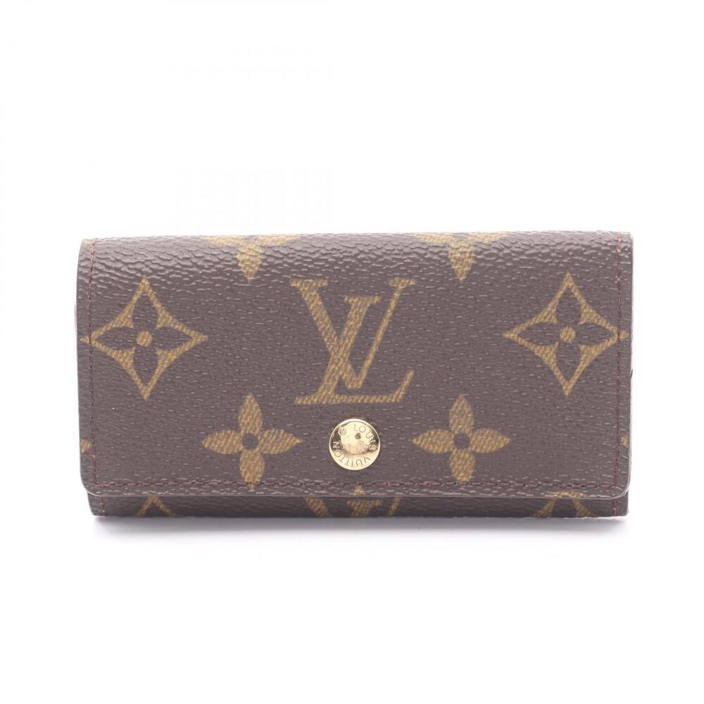Louis Vuitton Multicles Wallet Key Case Accessory Canvas Monogram Brown